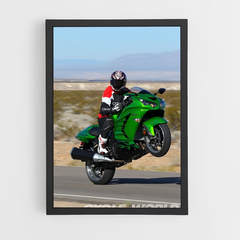Poster Ninja zx-r captivant (vue 2)